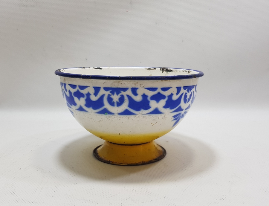 OSMANLI DÖNEMİ AY YILDIZLI EMAYE KASE