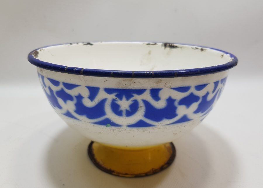 OSMANLI DÖNEMİ AY YILDIZLI EMAYE KASE