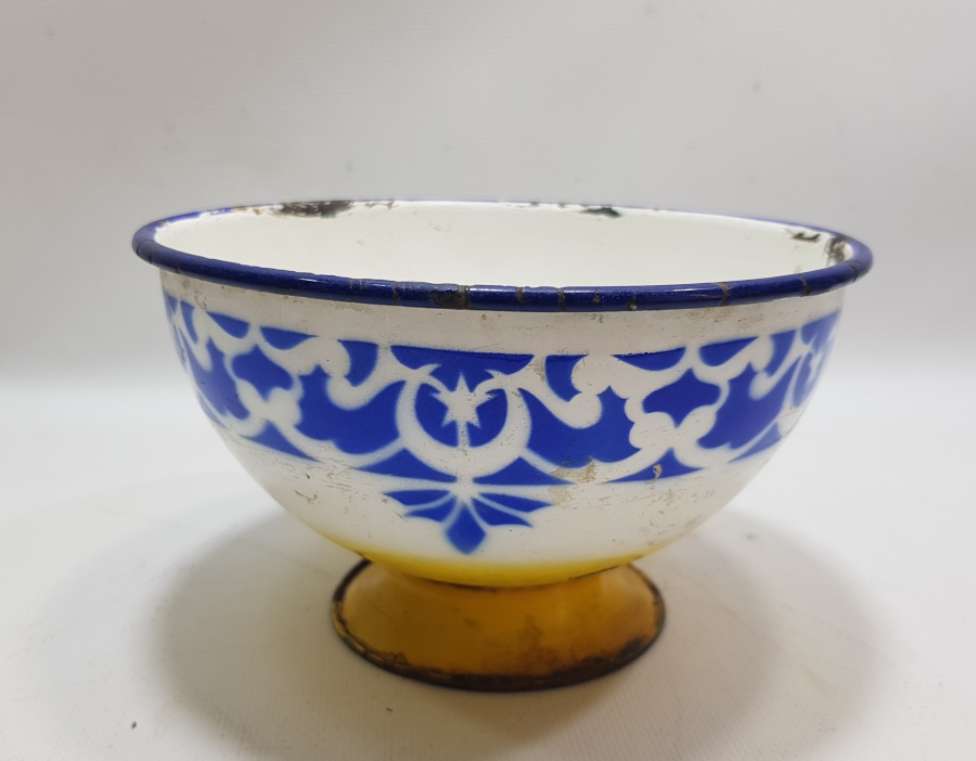 OSMANLI DÖNEMİ AY YILDIZLI EMAYE KASE