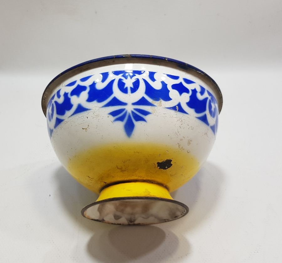 OSMANLI DÖNEMİ AY YILDIZLI EMAYE KASE