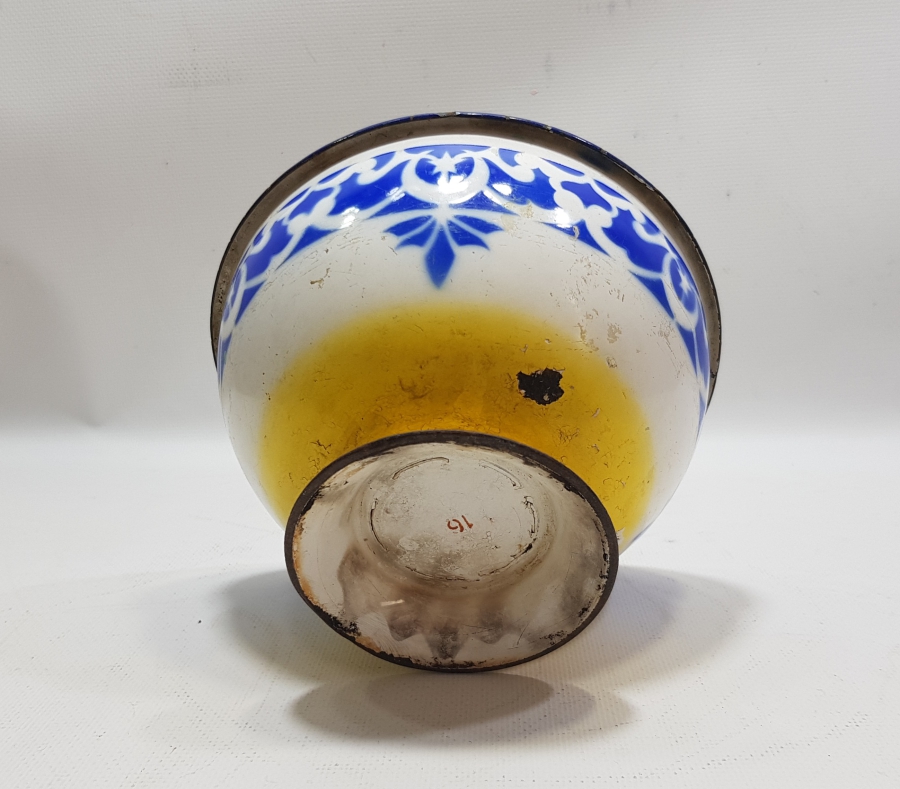 OSMANLI DÖNEMİ AY YILDIZLI EMAYE KASE