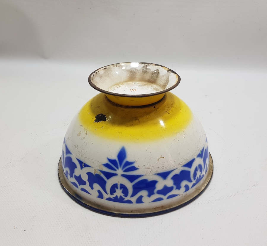 OSMANLI DÖNEMİ AY YILDIZLI EMAYE KASE