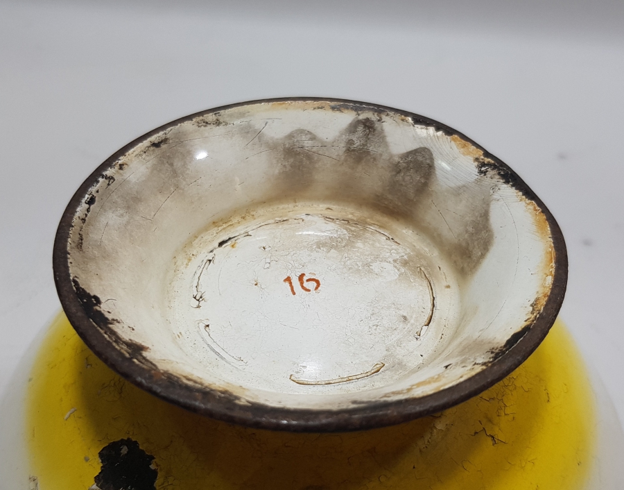 OSMANLI DÖNEMİ AY YILDIZLI EMAYE KASE