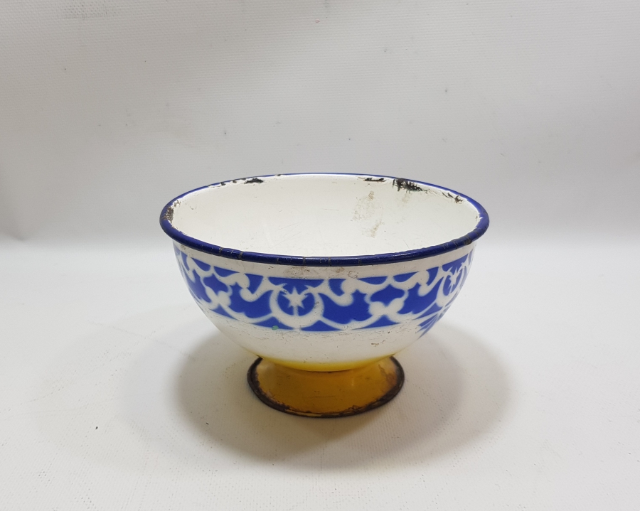 OSMANLI DÖNEMİ AY YILDIZLI EMAYE KASE