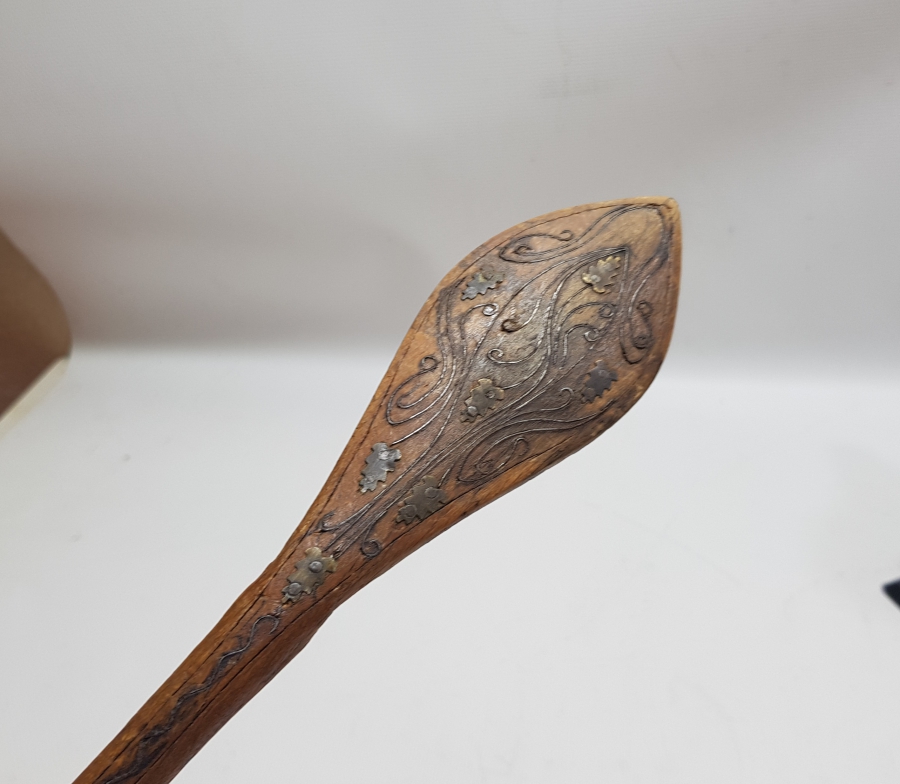 OSMANLI DÖNEMİ GÜMÜŞ ÇAKMA İŞÇİLİKLİ TEKKE İŞİ AFYON YAPIMI SIRT KAŞIYICI