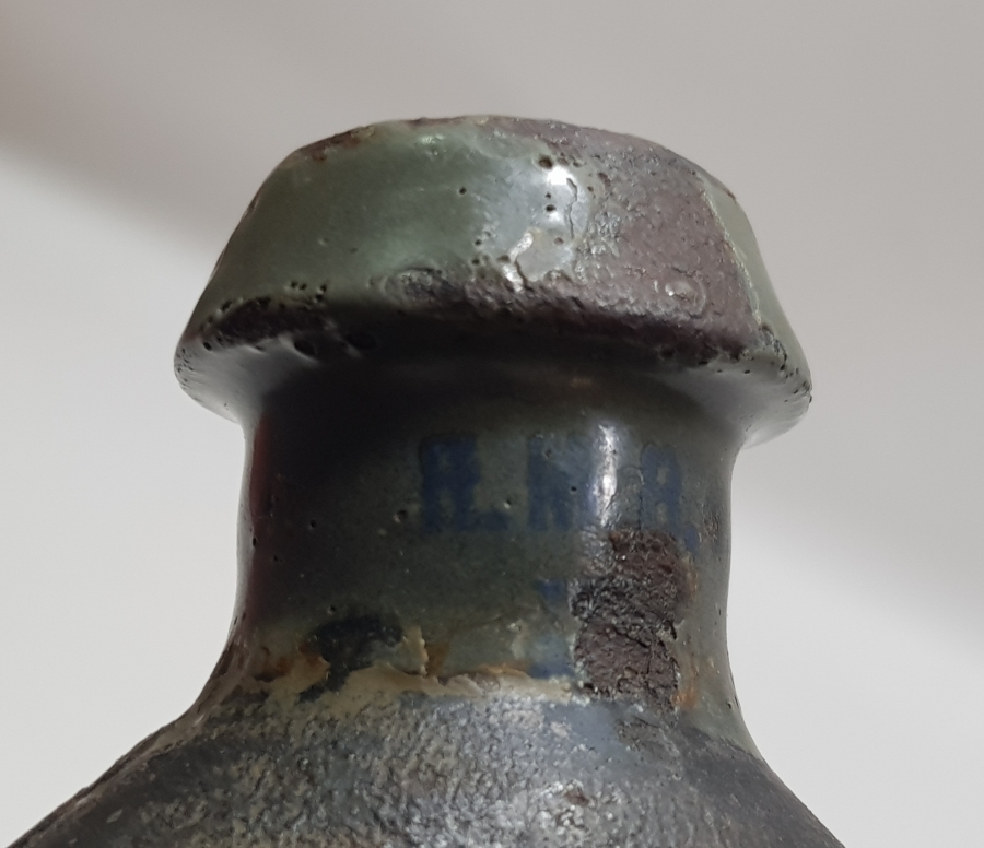 1. DÜNYA SAVAŞI DÖNEMİ ÇOK NADİR MANTAR KAFA ALMAN SUBAY MATARASI