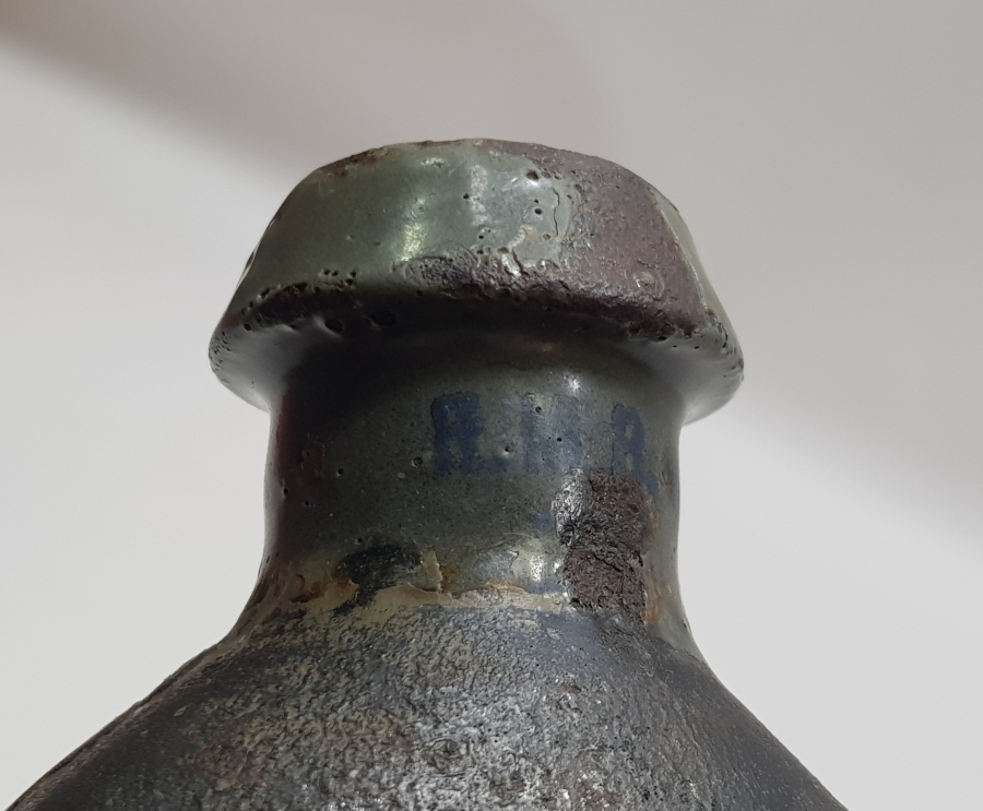 1. DÜNYA SAVAŞI DÖNEMİ ÇOK NADİR MANTAR KAFA ALMAN SUBAY MATARASI