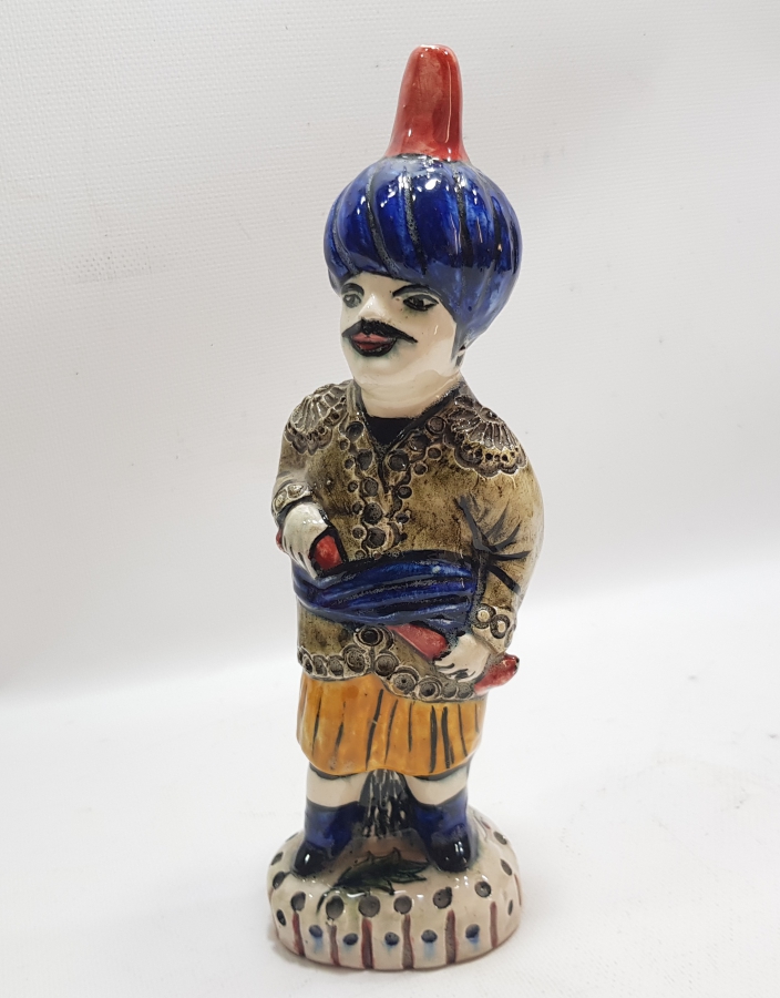 ÖMER CESUR USTA İMZALI ÇOK NADİR KÜTAHYA EFE FİGÜRÜ