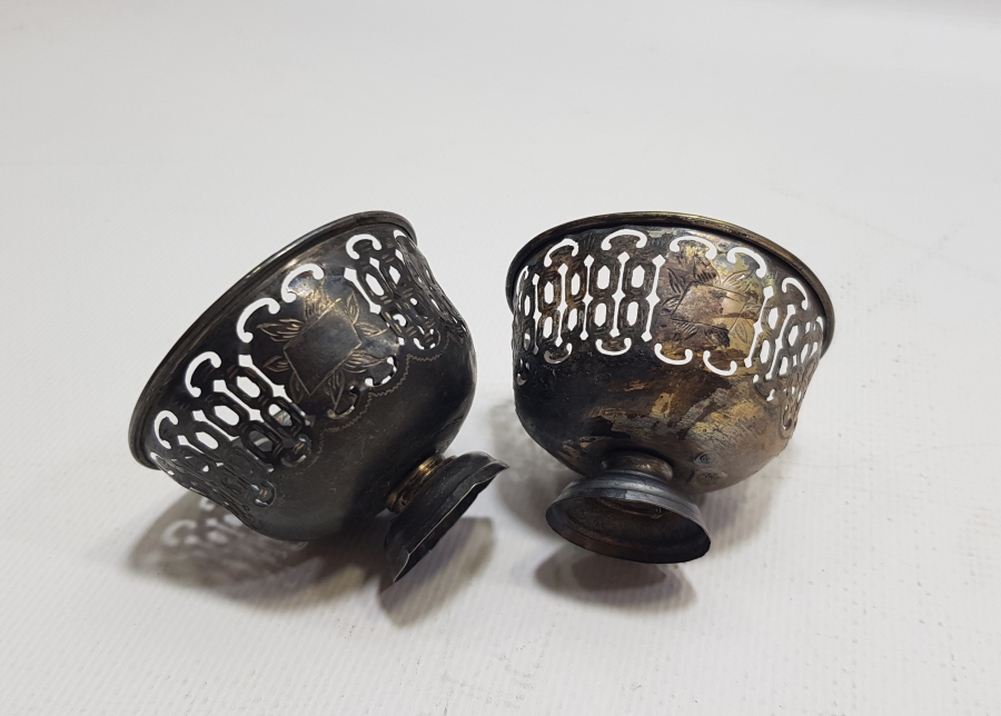 KALEM VE TESTERE İŞÇİLİKLİ OSMANLI DÖNEMİ ÇİFT FİNCAN ZARFI