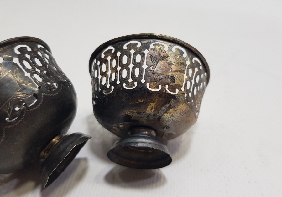 KALEM VE TESTERE İŞÇİLİKLİ OSMANLI DÖNEMİ ÇİFT FİNCAN ZARFI