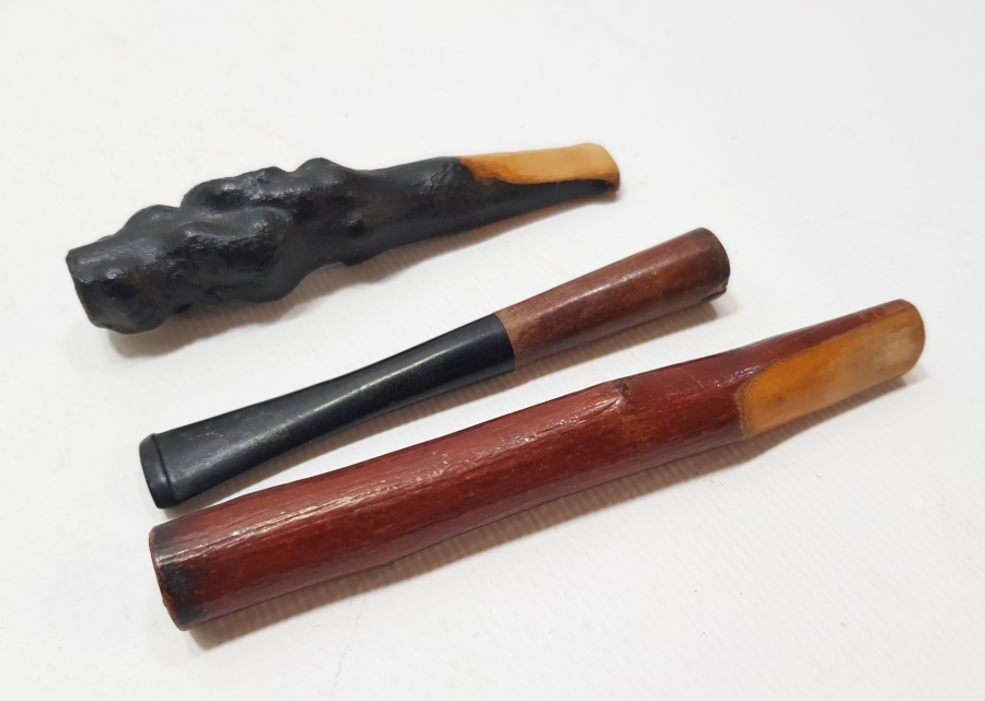 OSMANLI DÖNEMİ EL YAPIMI 3 ADET SİGARA AĞIZLIĞI