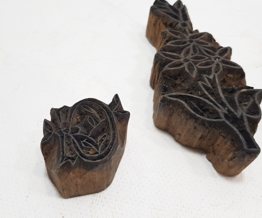 OSMANLI DÖNEMİ EL OYMA 3 ADET TOKAT İŞİ AHŞAP BASKI KALIBI