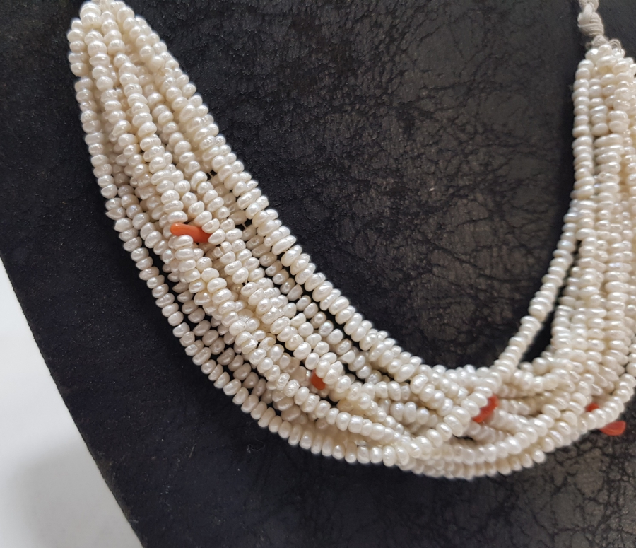 OSMANLI DÖNEMİ MERCANLI KUM İNCİ GERDANLIK