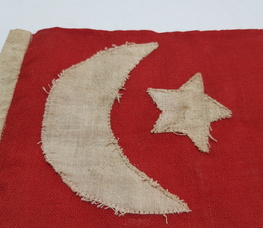 MEŞRUTİYET DÖNEMİ EL YAPIMI OSMANLI BAYRAK