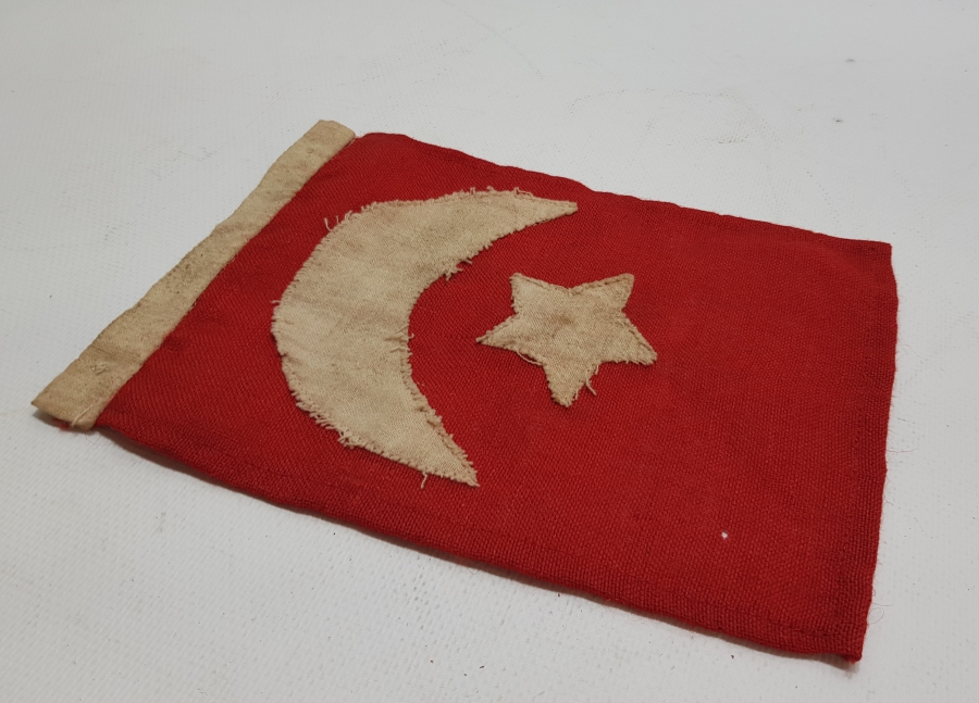 MEŞRUTİYET DÖNEMİ EL YAPIMI OSMANLI BAYRAK