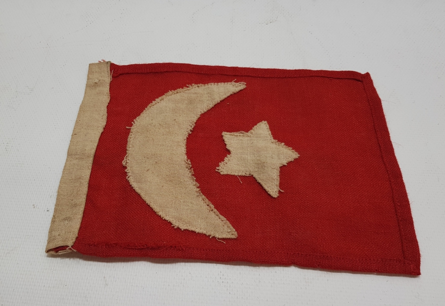 MEŞRUTİYET DÖNEMİ EL YAPIMI OSMANLI BAYRAK