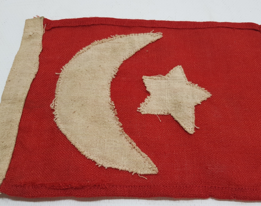 MEŞRUTİYET DÖNEMİ EL YAPIMI OSMANLI BAYRAK