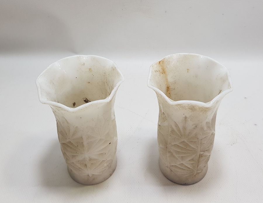 OSMANLI DÖNEMİ TAŞ OPALİN ÇİFT SAKSI