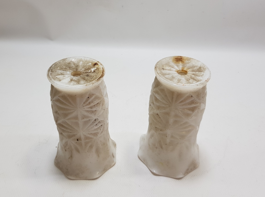 OSMANLI DÖNEMİ TAŞ OPALİN ÇİFT SAKSI