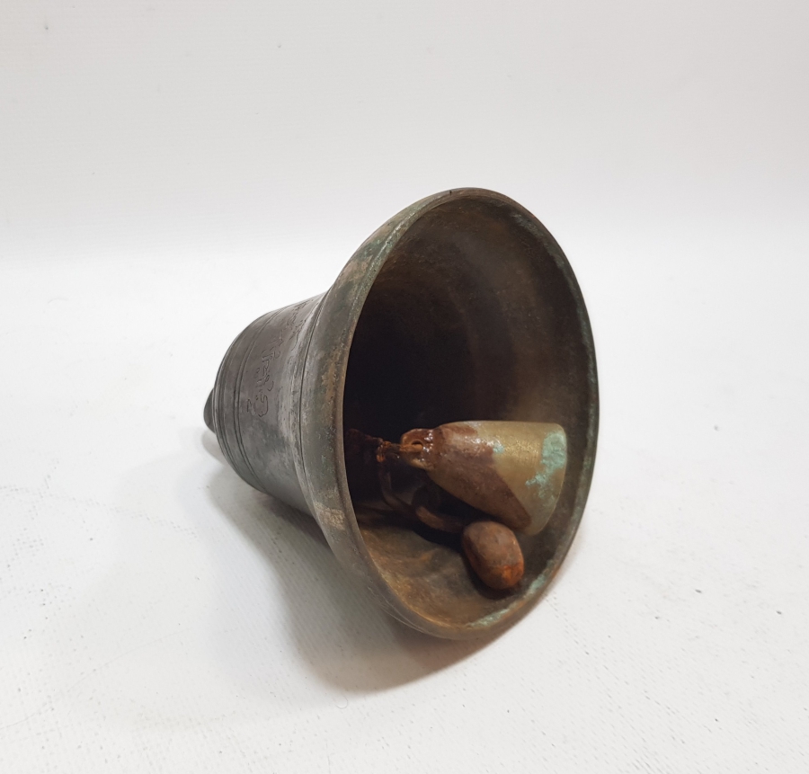 OSMANLI DÖNEMİ ÜZERİ YAZILI ÇOK NADİR OKUL ZİLİ