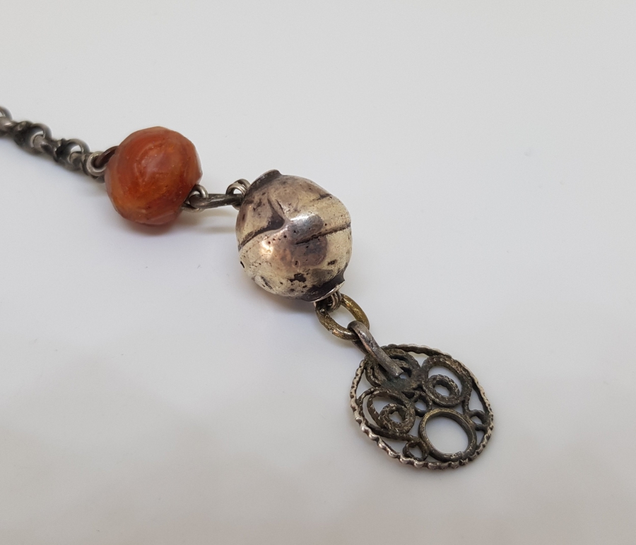 OSMANLI GÜMÜŞ TESPİH PÜSKÜLÜ