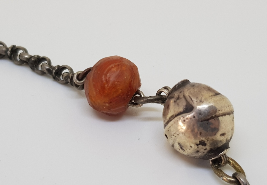 OSMANLI GÜMÜŞ TESPİH PÜSKÜLÜ