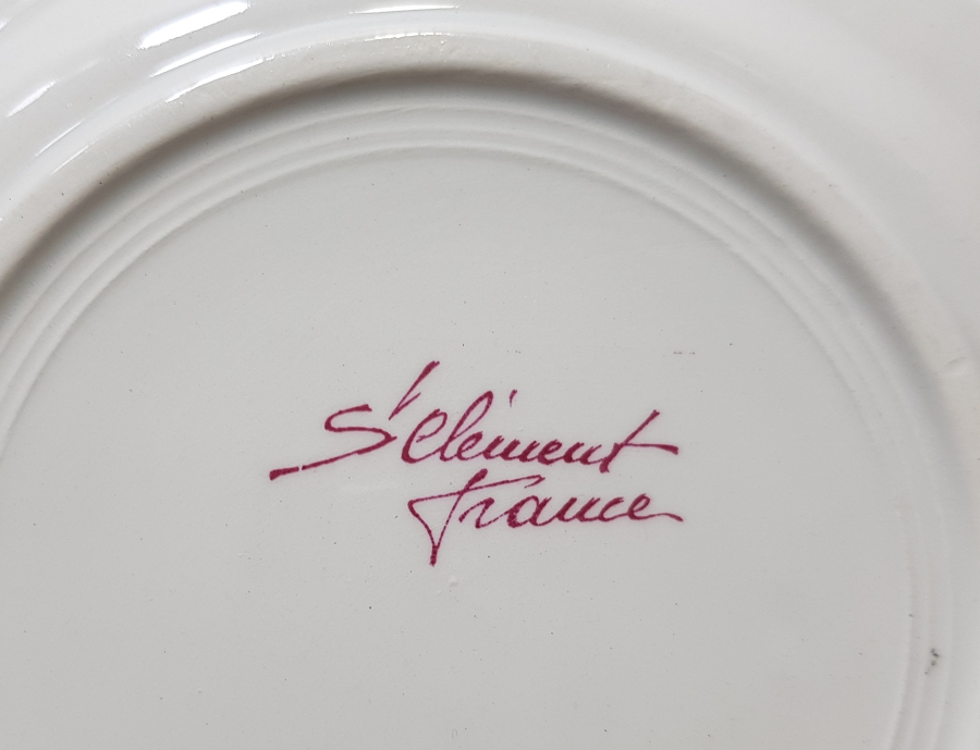 OSMANLI DÖNEMİ HOROZLU PORSELEN TABAK