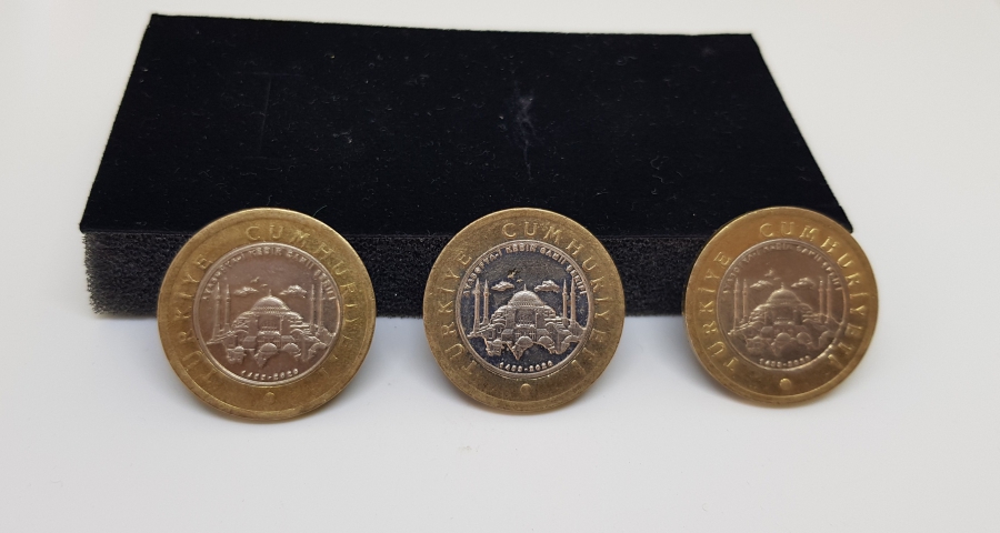 AYASOFYA-İ KEBİR CAMİ-İ ŞERİFİ 3 ADET HATIRA PARA
