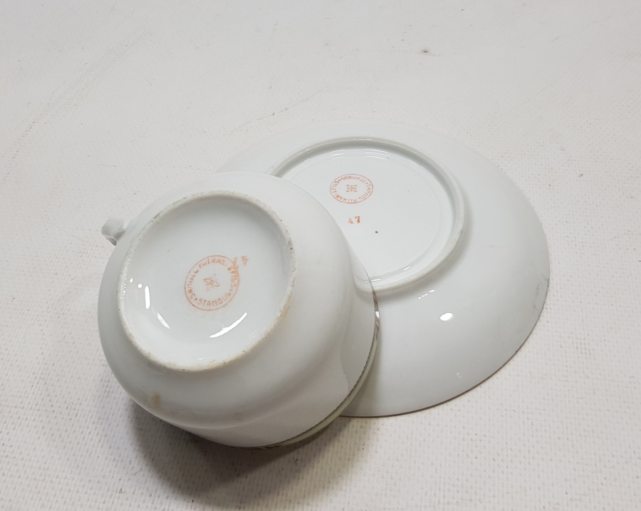 OSMANLI DÖNEMİ SAMUEL MITRANI & FILS STAMBUL DAMGALI FİNCAN