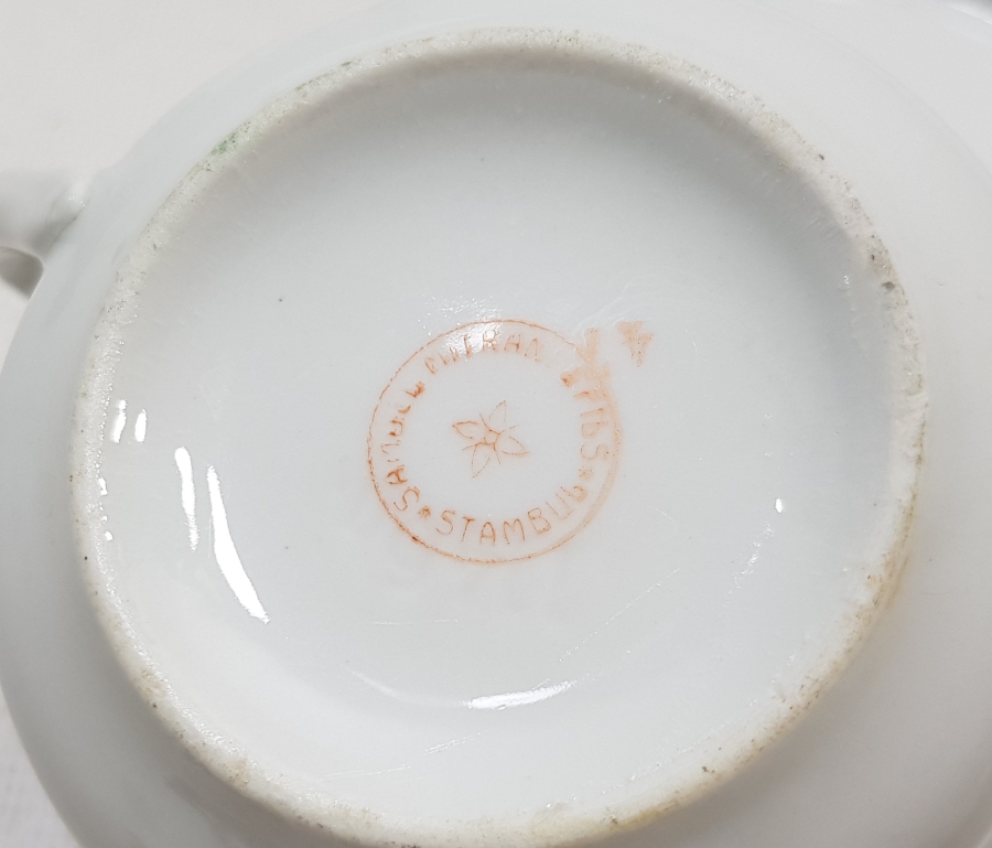 OSMANLI DÖNEMİ SAMUEL MITRANI & FILS STAMBUL DAMGALI FİNCAN