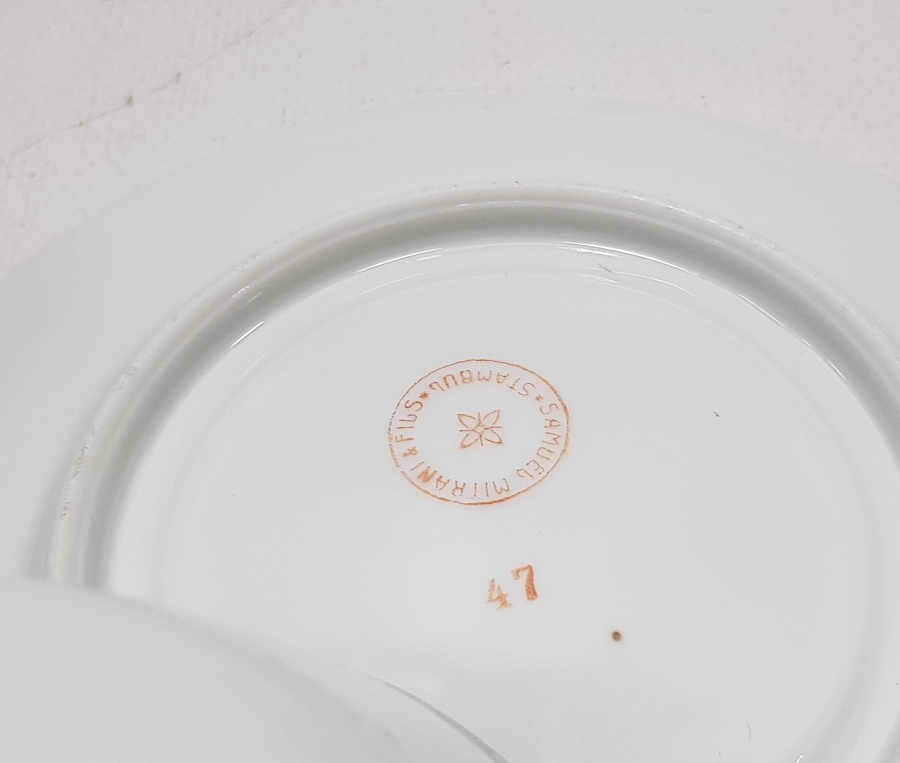 OSMANLI DÖNEMİ SAMUEL MITRANI & FILS STAMBUL DAMGALI FİNCAN