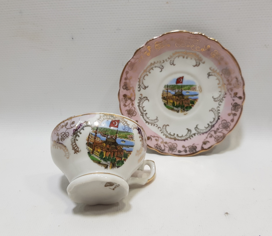 OSMANLI DÖNEMİ AYASOFYA CAMİ GÖRSELLİ KAHVE FİNCANI