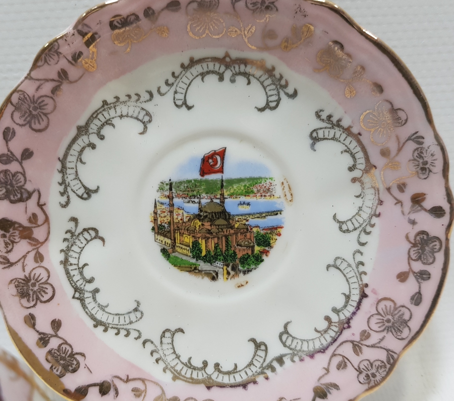 OSMANLI DÖNEMİ AYASOFYA CAMİ GÖRSELLİ KAHVE FİNCANI