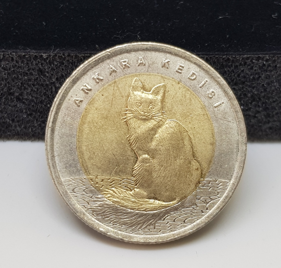 2015 ANKARA KEDİSİ 1 LİRA HATIRA PARA