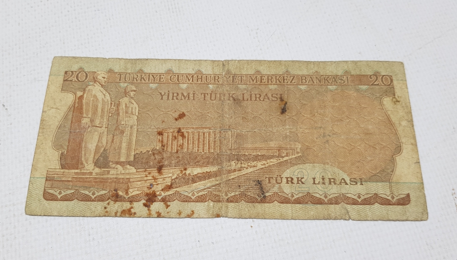 6. EMİSYON 1. TERTİP NADİR 7 RAKAM 20 LİRA