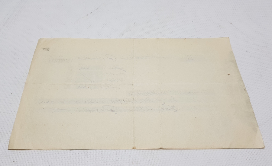 OSMANLICA ZİRAAT BANKASI ÇEKİ