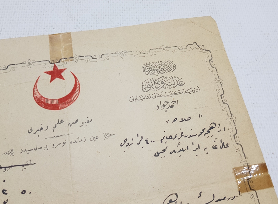 BALIKESİR EDREMİT - OSMANLICA NOTER EVRAKI