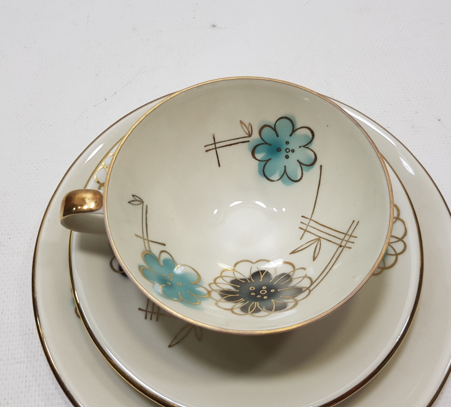 ALTIN VARAKLI BAVARIA TRİO ÇAY - KAHVE TAKIMI