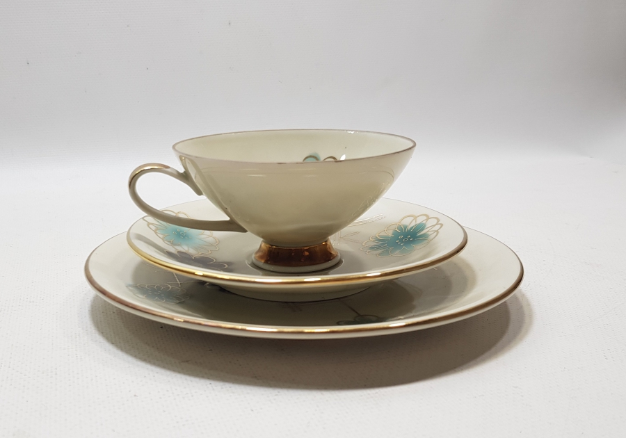 ALTIN VARAKLI BAVARIA TRİO ÇAY - KAHVE TAKIMI