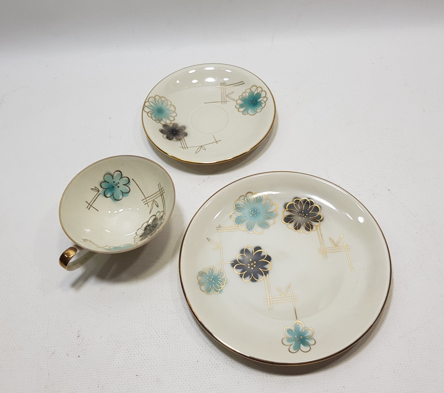 ALTIN VARAKLI BAVARIA TRİO ÇAY - KAHVE TAKIMI