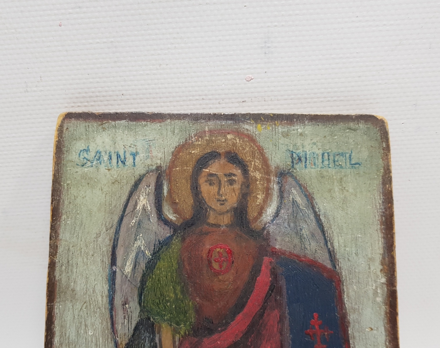 OSMANLI DÖNEMİ EL BOYAMA HRİSTİYAN İKONA