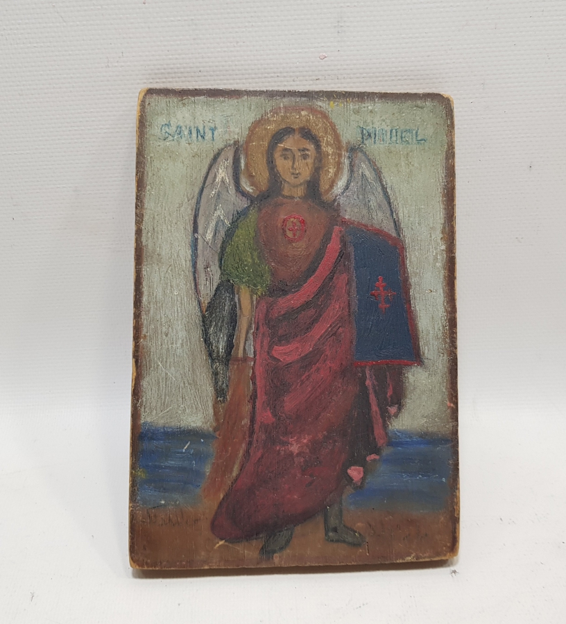 OSMANLI DÖNEMİ EL BOYAMA HRİSTİYAN İKONA