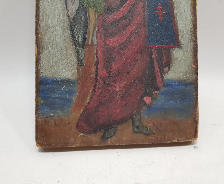 OSMANLI DÖNEMİ EL BOYAMA HRİSTİYAN İKONA