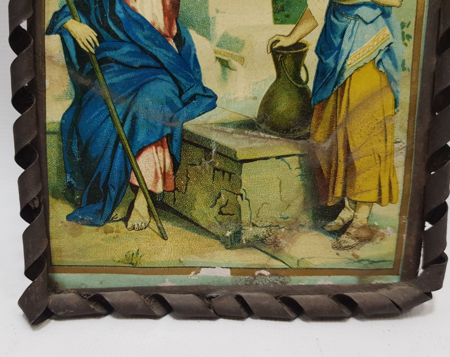 OSMANLI DÖNEMİ RUM İŞİ TENEKE İKONA