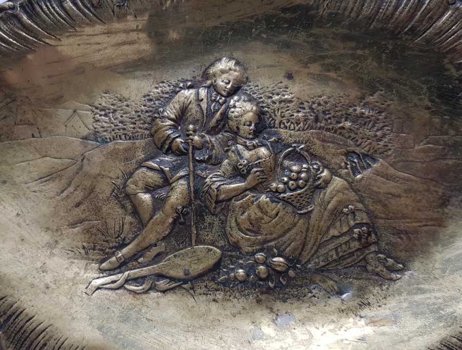 ANTİKA PİRİNÇ TEPSİ