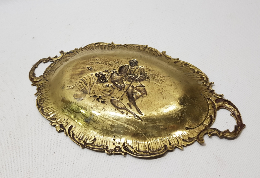 ANTİKA PİRİNÇ TEPSİ