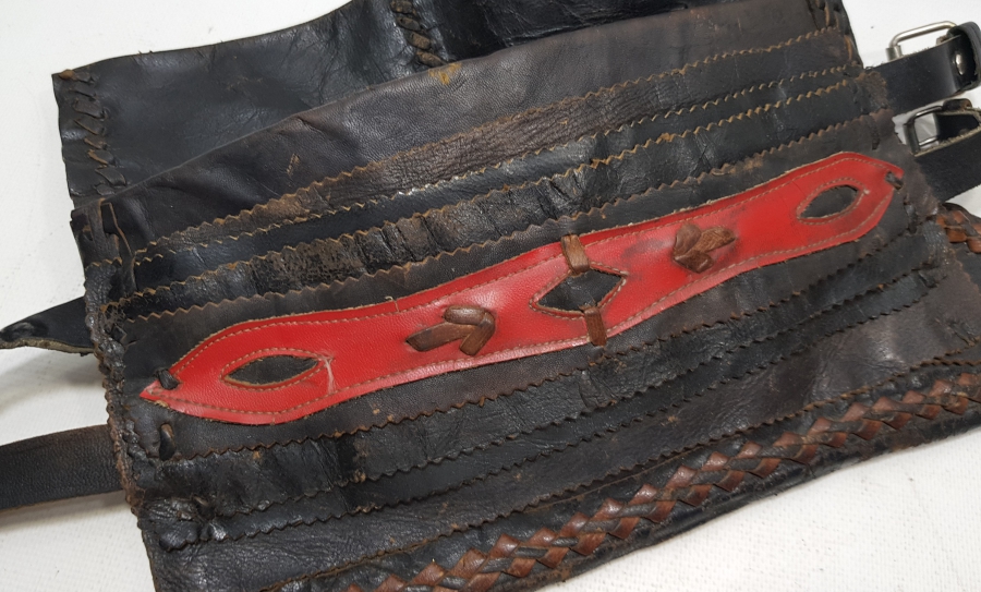 OSMANLI DÖNEMİ ÇERKES İŞİ DERİ KÜTÜKLÜK