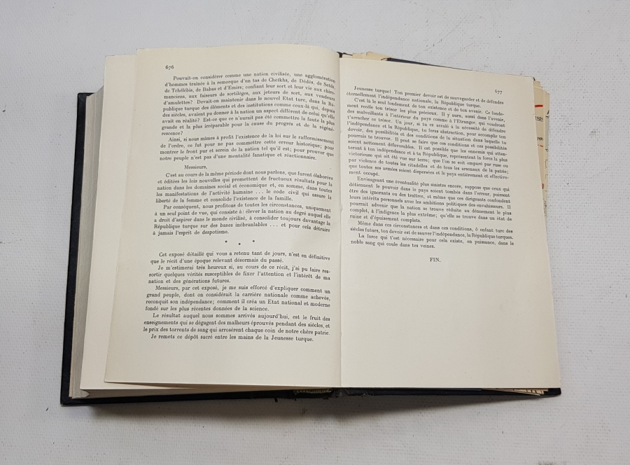 1927 TARİHLİ ÇOK NADİR FRANSIZCA NUTUK