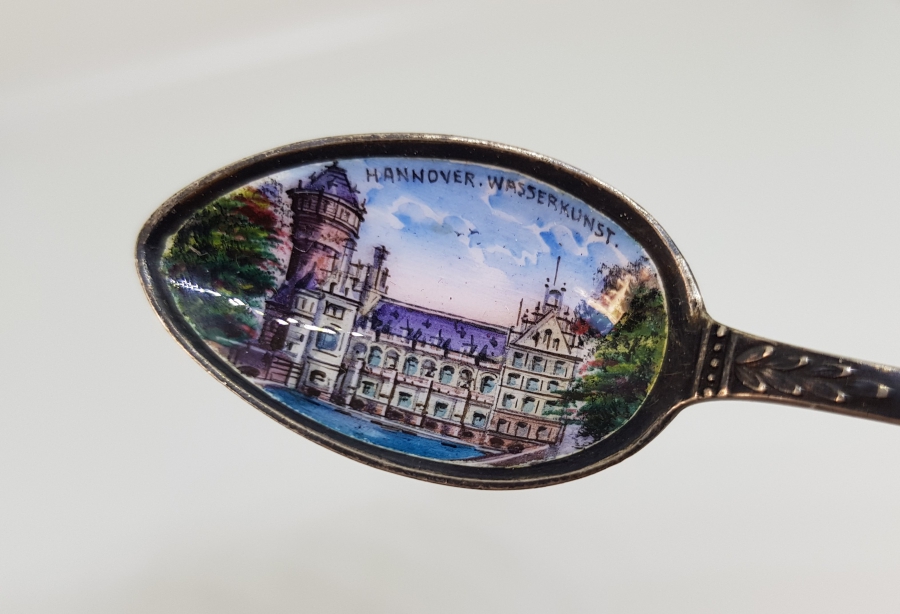 HANNOVER GÖRSELLİ MİNELİ GÜMÜŞ ÇAY KAŞIĞI