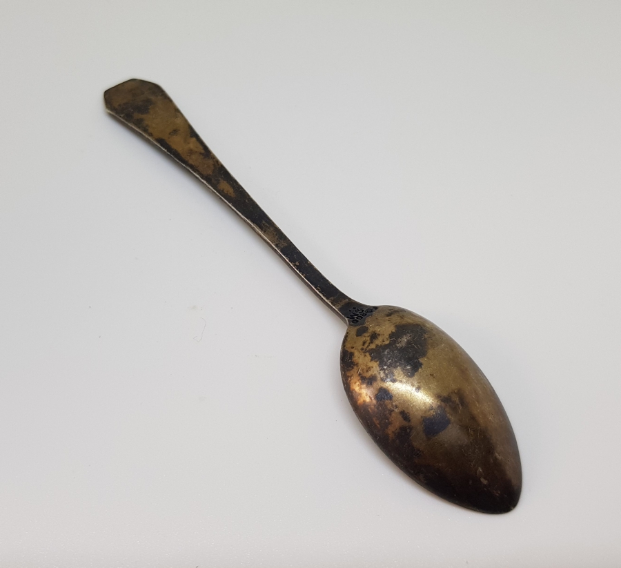 HANNOVER TİYATRO BİNASI GÖRSELLİ MİNELİ GÜMÜŞ ÇAY KAŞIĞI